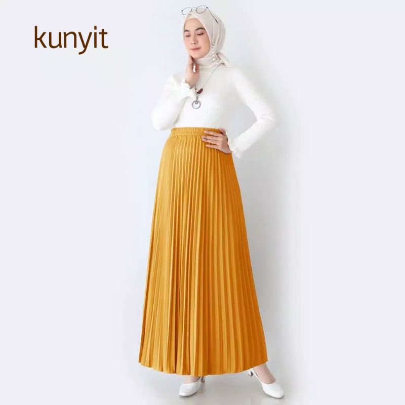 ROK PLISKET PREMIUM / ROK PLISKET PEREMPUAN / ROK PLISKET WANITA / ROK PLISKET MAYUNG / ROK PLISKET / ROK PLISKET JUMBO / ROK PLISKET PANJANG