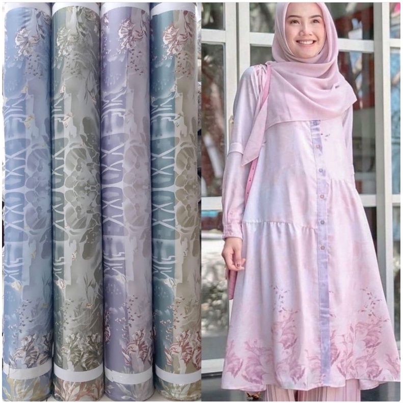 Bahan Kain Diorsilka Neptune / RiaMirandai/ bahan gamis seragam / kain silk meteran murah maxamara