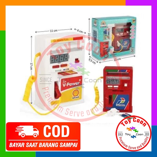 MAINAN ANAK MINI POM BENSIN / SPBU PERTAMINA / MAINAN SHELL PLAY IT REAL