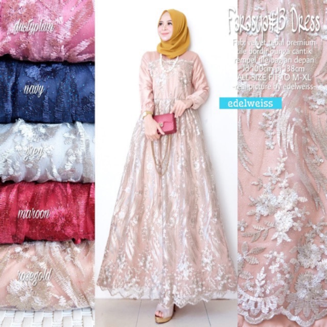 ⭐️FARASYA DRESS MUSLIM BY EDELWEISS