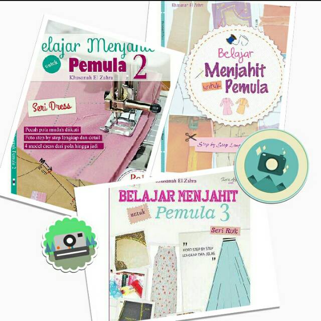 

Buku Belajar menjahit paket hemat isi 3 buku