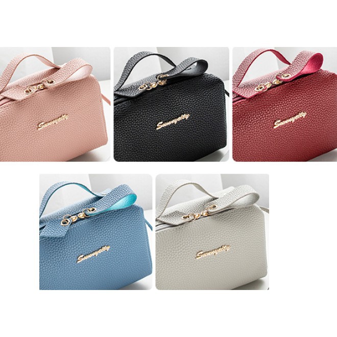 DEJI - TasSlempang Sunnycity Petak / Tas Wanita / Slingbag / Tas Selempang Wanita / Import