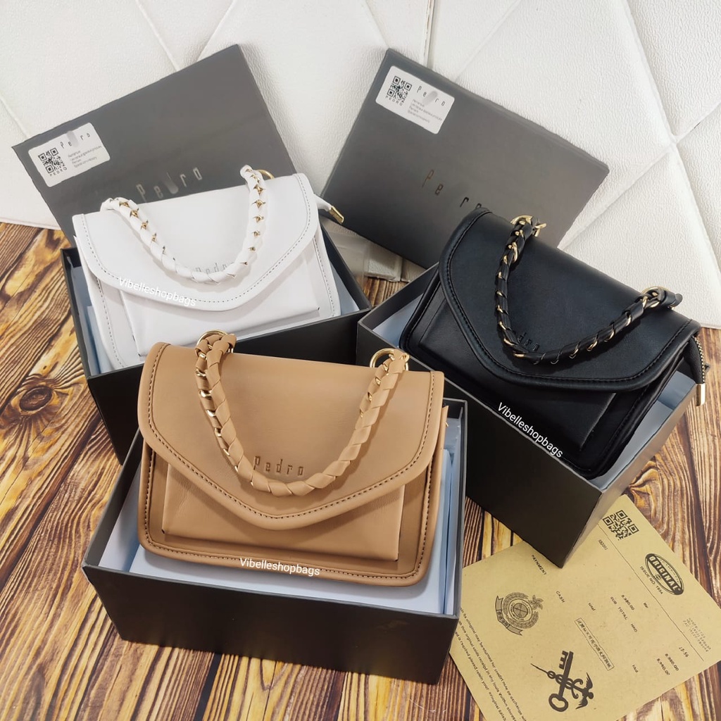 TAS PEDRO LYLA CHAIN KODE S9369 FREE BOX + FAKEBILL - NAGITABAGS KALENSHOP KODE 9074