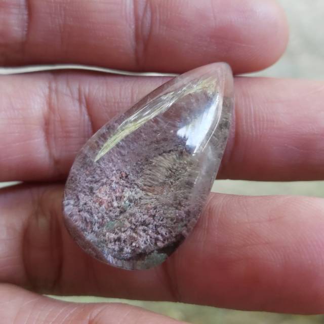 Natural batu akik kecubung karang panthom quartz