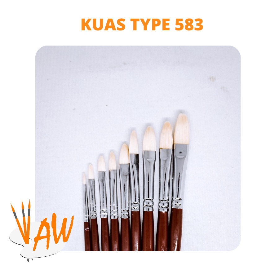 

Kuas Lukis Xpression Filbert Type 583