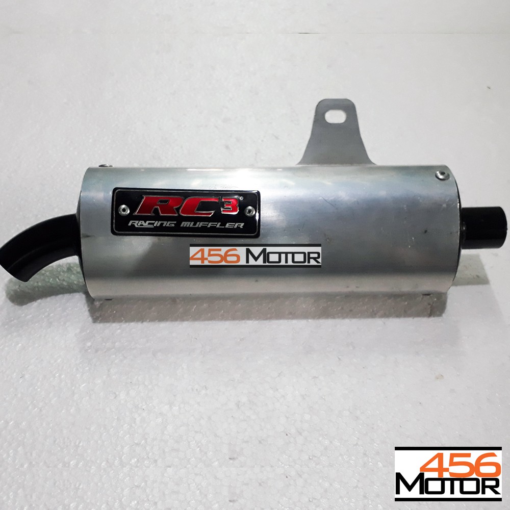 Silencer Knalpot Slip On 2 Tak RC3 Oval Aluminium