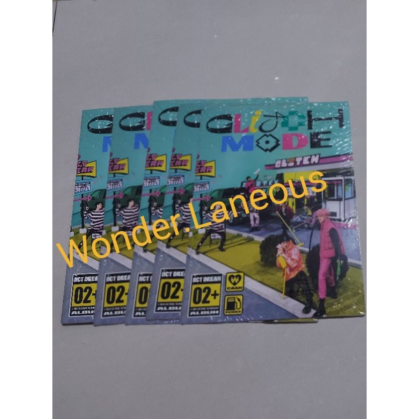 PC Renjun SPBU pom bensin & Jeno Lenticular Glitch (Glitch Mode NCT Dream)