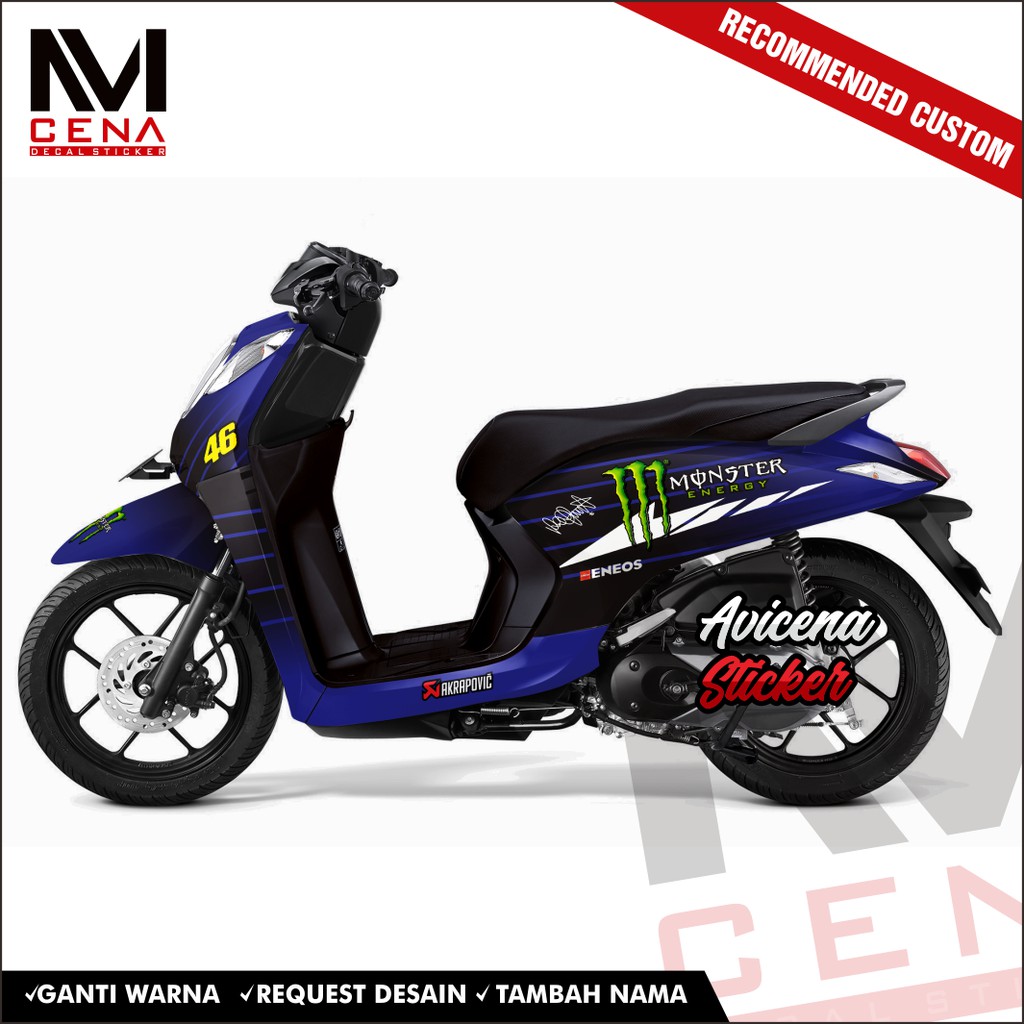 Sticker Decal Honda Genio Decal Sticker Genio Sticker Striping Decal Genio Full Body livery