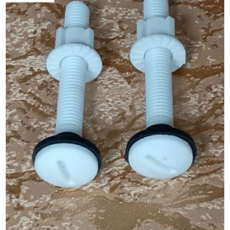 Baut tangki plastik Baut sekrup kloset duduk universal. baut tangki kloset duduk. baut closet