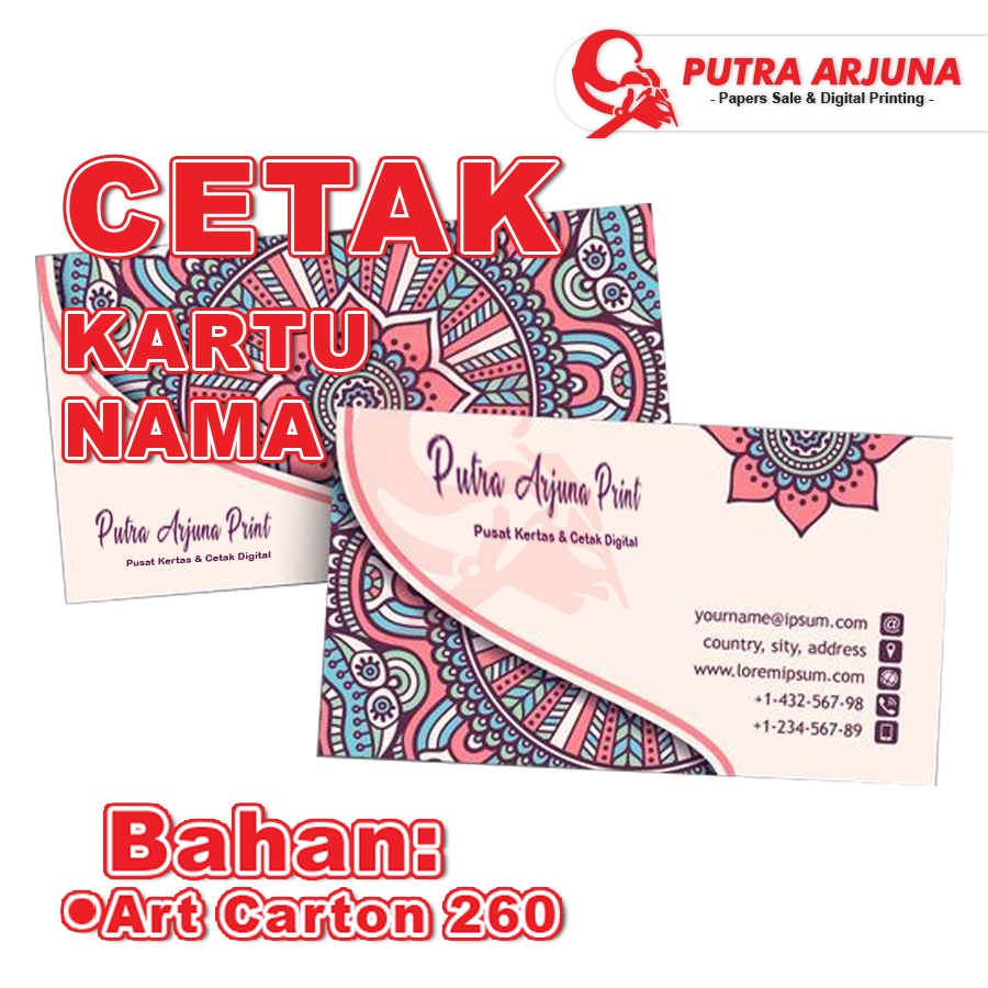 

CETAK KARTU NAMA, AC 260 gsm