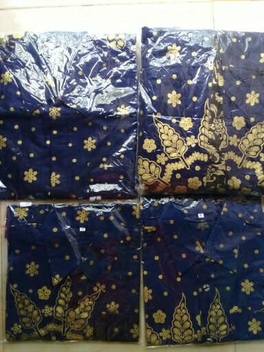 Batik Couple Keluarga Terkini Sania Ruffle Ori Ndoro Jowi Dnt Motif Matahari Biru