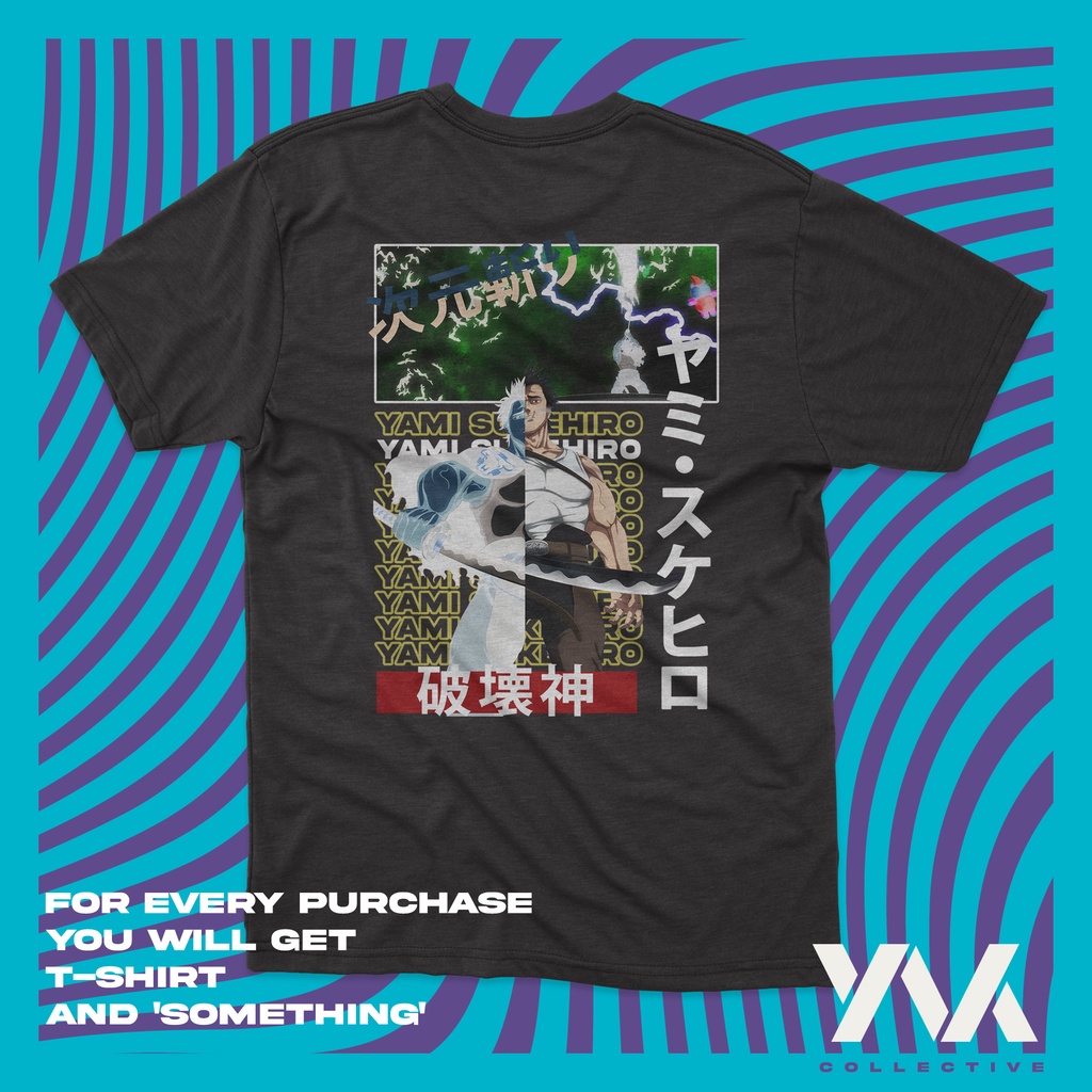 YAMI SUKEHIRO BLACK CLOVER | T-Shirt Merchandise Kaos Anime Manga Black Clover
