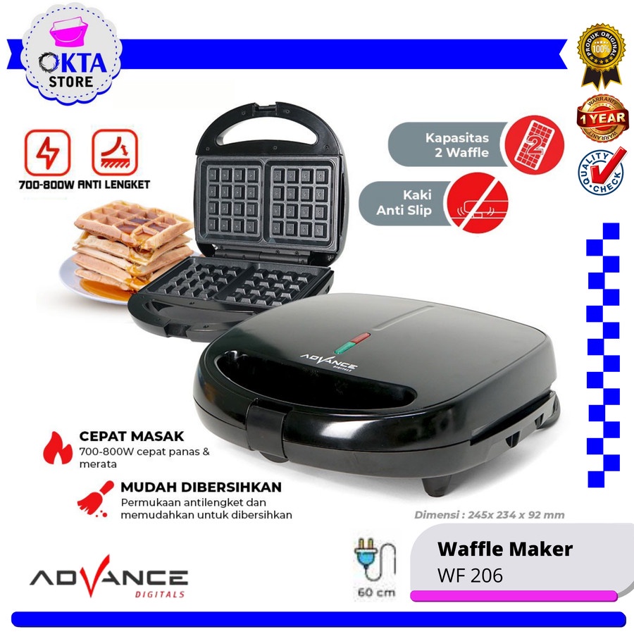 Advance Waffle Maker WF 101 Cetakan Waffle Croffle WF 206