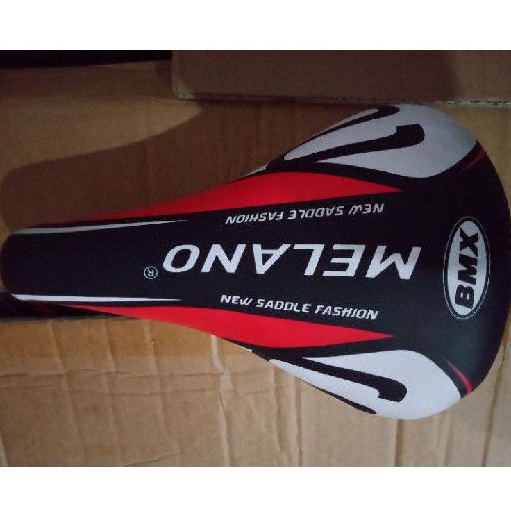 Sadel BMX Melano merah hitam