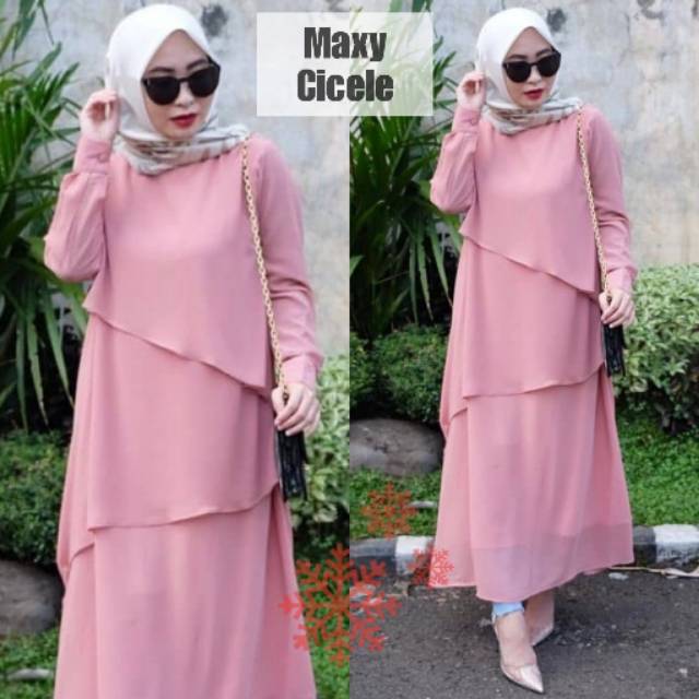 VT Maxi Cilece. Gamis Terbaru