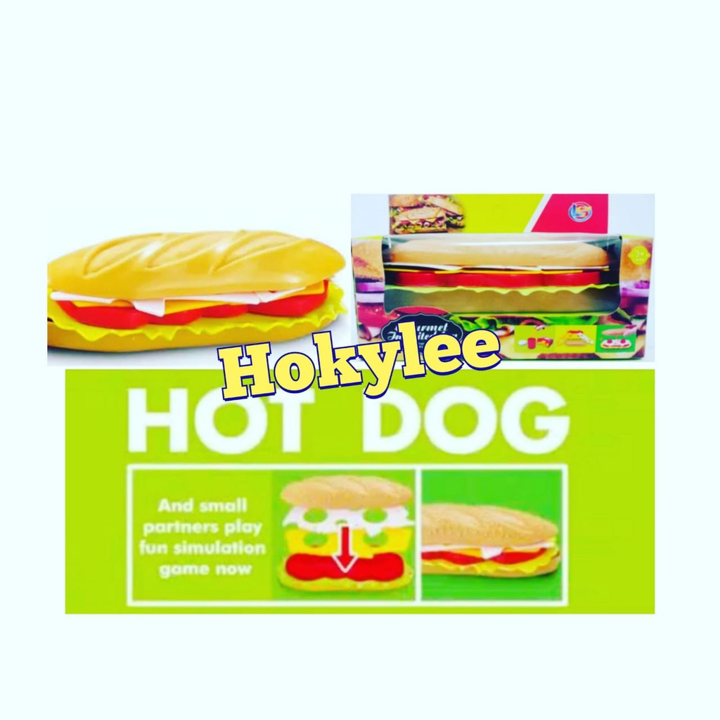 MAINAN ANAK HOTDOG MINI - HOTDOG SMALL CUTLERY MURAH LF-11