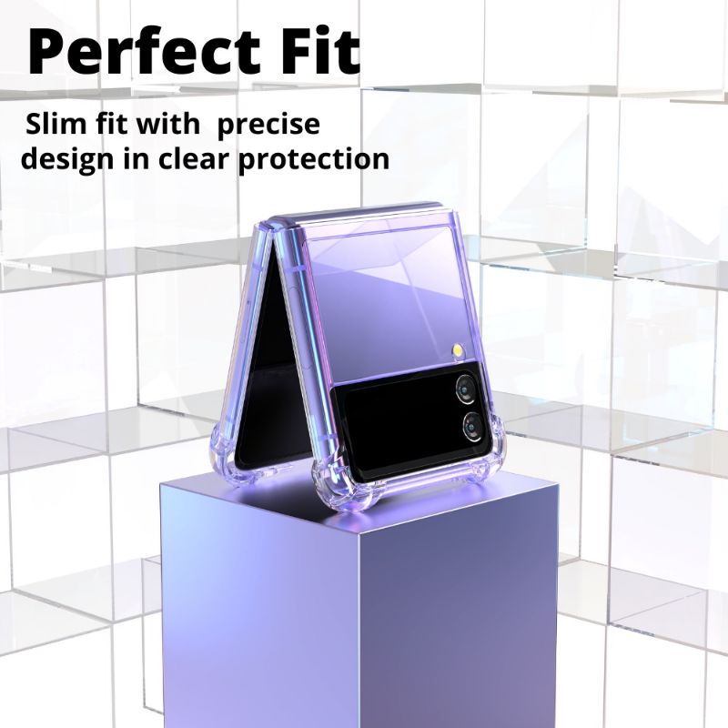 Case Samsung Galaxy Z Flip 3 5G Casing Goospery Super Protect  Premium Crystal Clear Slim Transparant Benar Bening PC