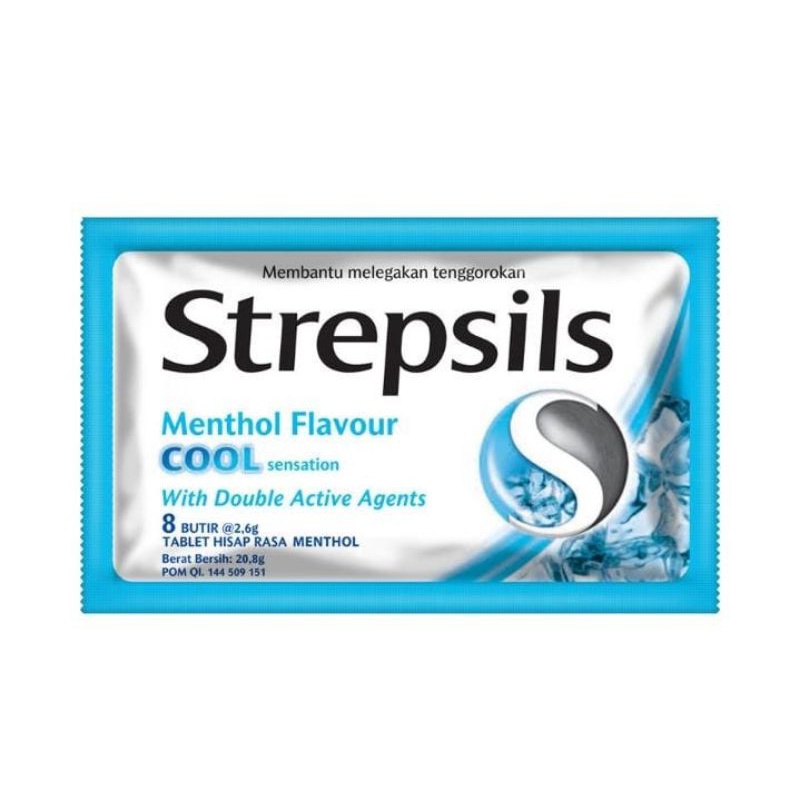 

Strepsils Permen Pelega Tenggorokan Menthol 20,8 g