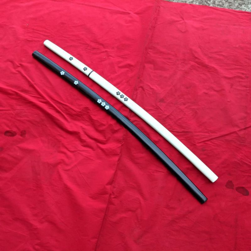 TERMURAH KATANA SAMURAI SHIRASAYA SAKURA PEDANG ANIME JEPANG | Shopee