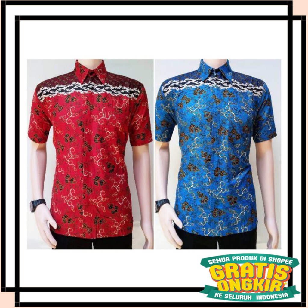 BATIK SEMARANG MURAH - TERBARU TERKINI / KEMEJA BATIK PRIA  45