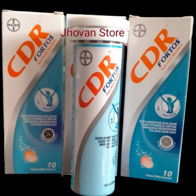 CDR FORTOS 10 Tablet Eff , Untuk memelihara kesehatan tulang ( osteoporosis) dan gigi.