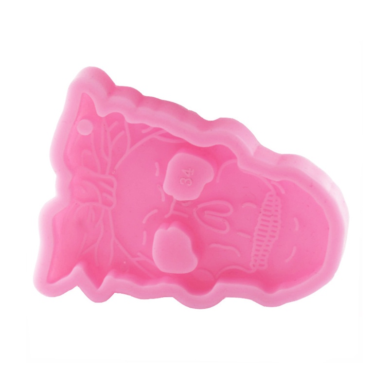 SIY  Skull Men Women Style Keychain Epoxy Resin Mold Key Chain Earrings Pendants Silicone Mould DIY Crafts Jewelry Decorations Casting Tools