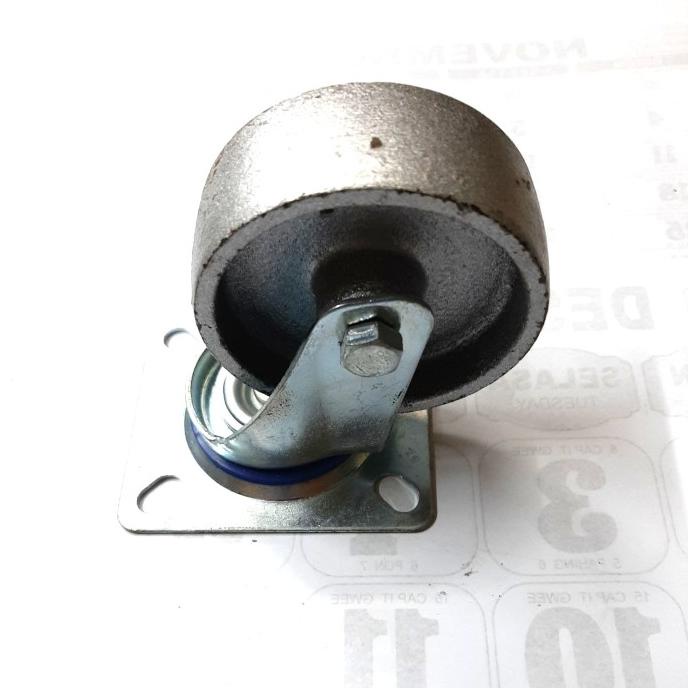 roda troli besi/roda besi untuk troli/roda besi light duty 3 hidup Star Seller Termurah