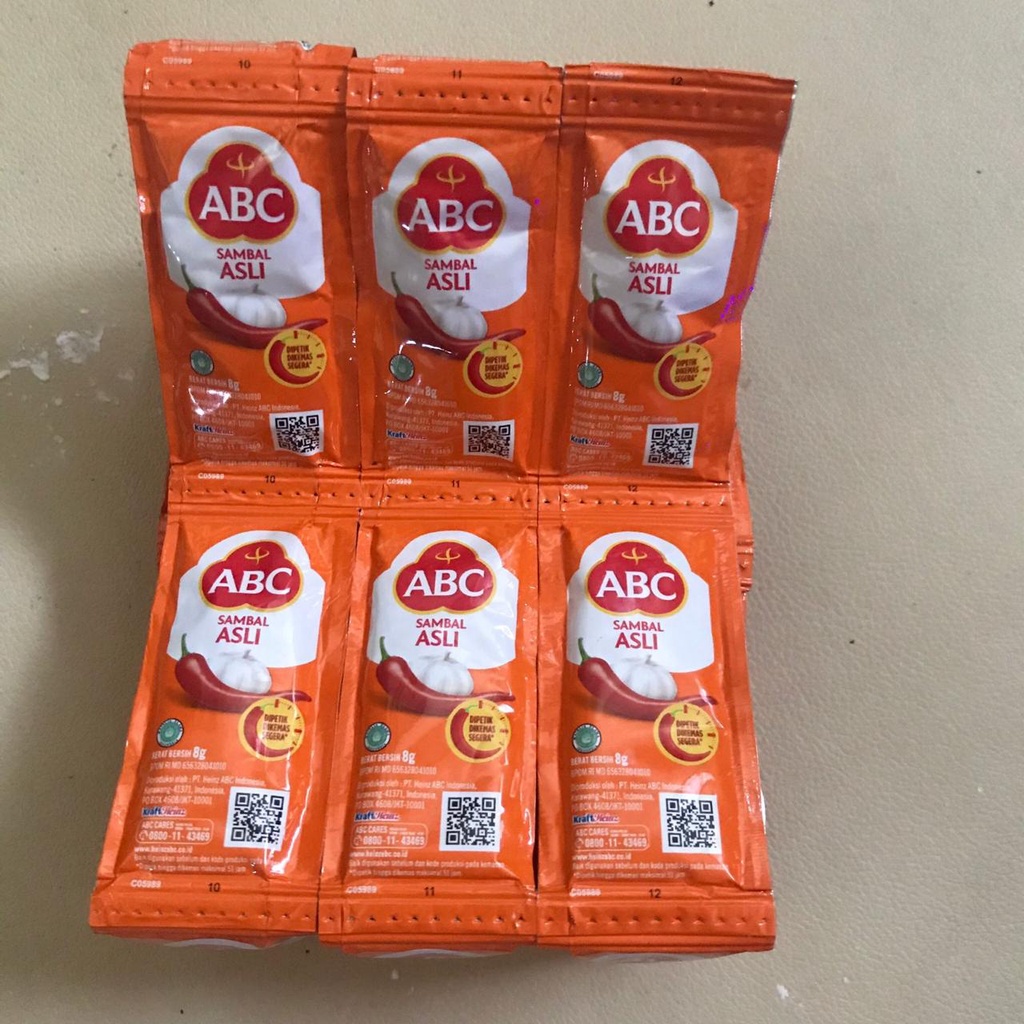 

1 RENTENG/ 1 RENCENG SAOS SAMBAL TOMAT ABC SACHET 1 PACK ISI 42 PCS