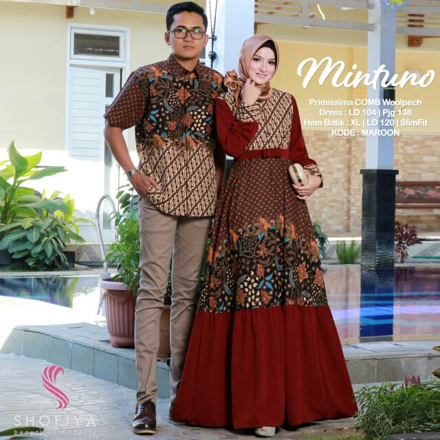 Open List Gamis Maxi Batik Couple Mintuno Ori Shofiya Shopee Indonesia