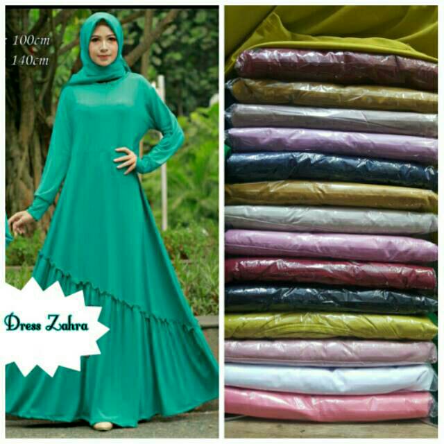 FROMO !! Gamis zahra rempel miring