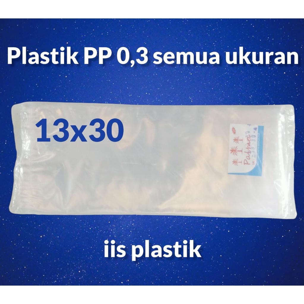 kantong plastik PP bening UMUM / plastik asesoris / lumpia kue kering dll / plastik bening semua ukuran