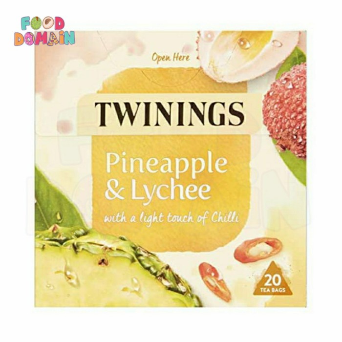 

Twinings Herbal Tea Bag Pineapple & Lychee w Light Chilli Touch 20TBag