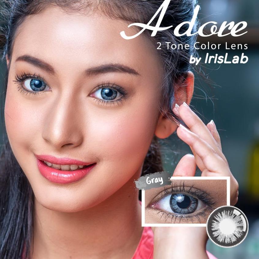 ✤ SOFTLENS MINUS ADORE (-5.00 sd -8.00) 2 TONE 14.4MM LIVING COLOR GRATIS TEMPAT SOFLEN ➴