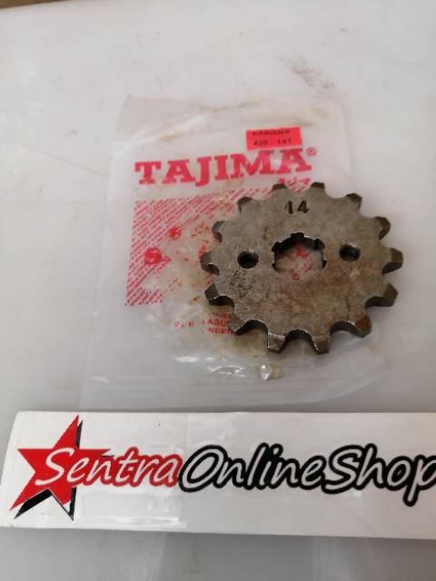 Gir gear depan Karisma supra x 125 revo absolute blade 420 14T Tajima