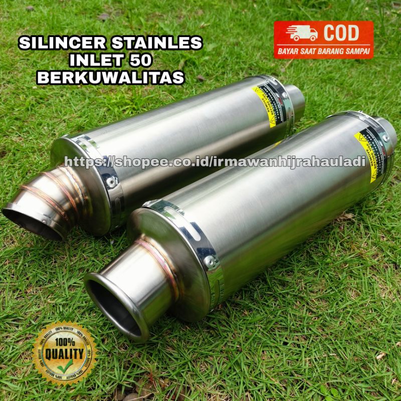 silincer/slincer knalpot racing bulat inlet 50 dbs ahrs wrx rcb r9 ninja250 r25 vixion cbr cb150r ae