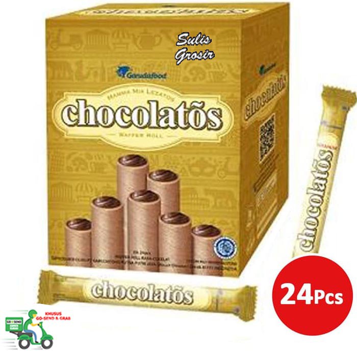 

Gery Chocolatos Wafer Roll Box Isi 24 Pcs