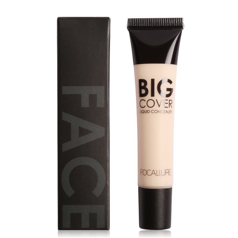 [ORI BPOM] FOCALLURE Big Cover Liquid Concealer-Face MakeUp | FOCALLURE Flawless Liquid Concealer Cover Cream 4 Colors | Focallure Liquid Concealer Focallure Concealer Focallure Conceler Focallure Consealer Focallure Conseler | FA31