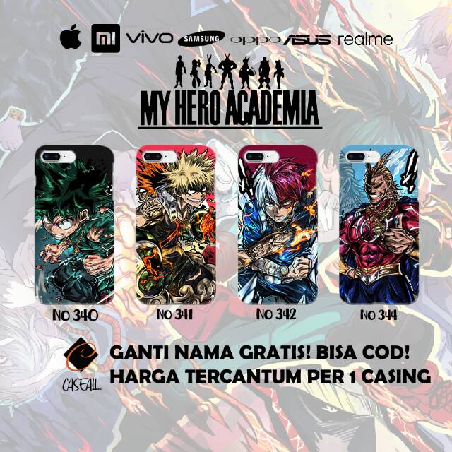 Case casing mha boku no hero ( semua tipe hp ) realme 5 realme 5 pro