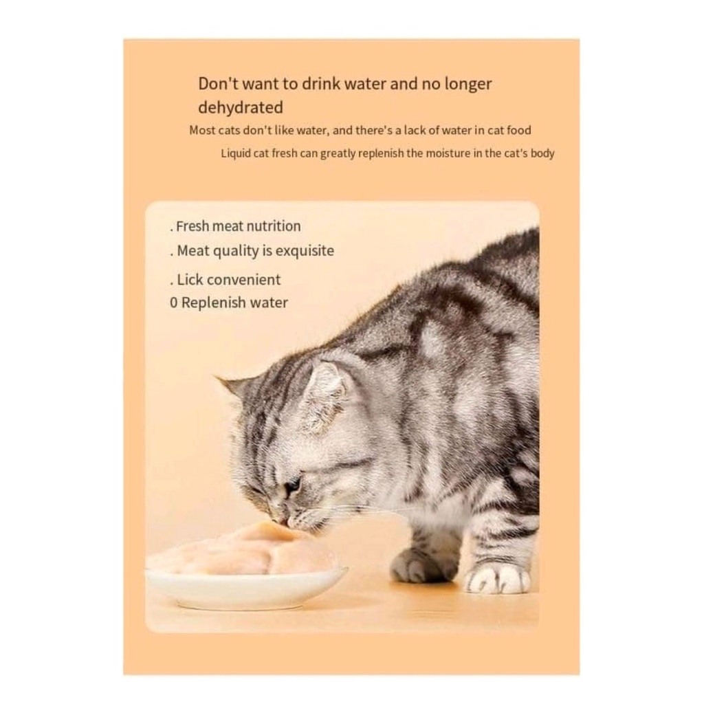 Snack Kucing Creamy Cat Strip 16 gram Snack Camilan