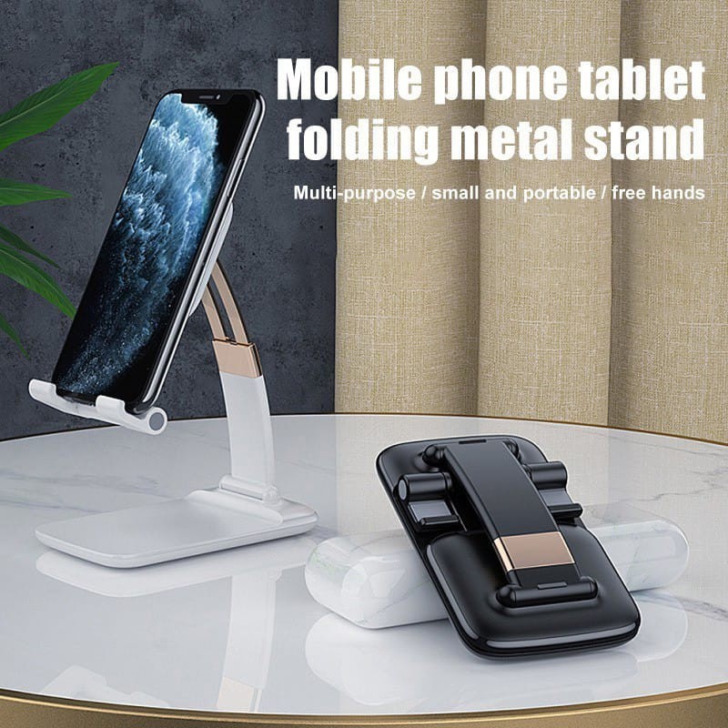 ZJ08 Folding Desktop Dudukan Standing Stand Phone Handphone Portable Warna Elegant