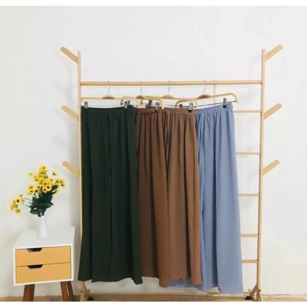 Kulot Crinckle Airflow Premium || Kulot Wanita Terbaru 2022 || OOTD Remaja Masa Kini || [COD] Bayar di Tempat ||Celana Kulot Highwaist Crinckle Premium || Korean Style