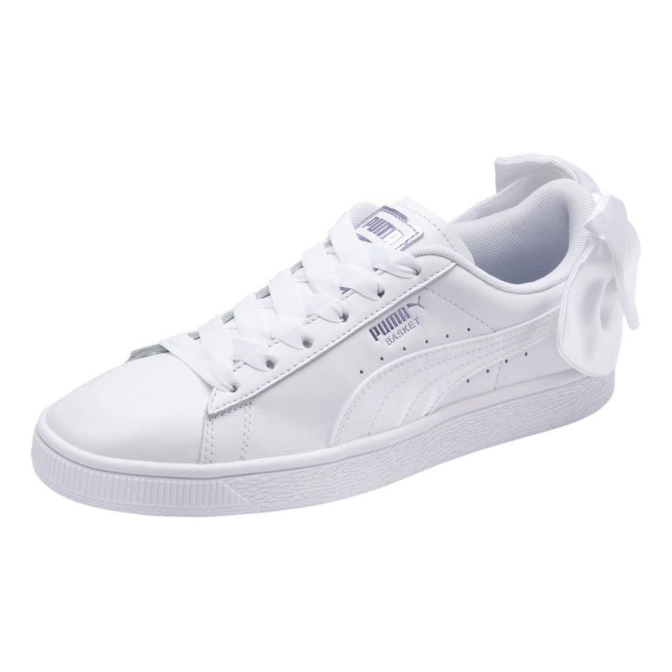 white bow sneakers