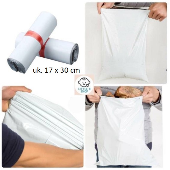 

Plastik Packing Polymail uk 17x30 (isi 100) / Plastik Pembungkus Paket POLYMAILER WATERPROOF