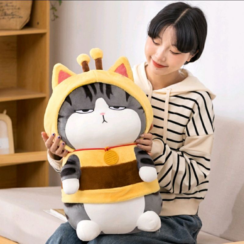 JUMBO SIZE  Boneka KUCING FURYU CAT HOKI COSTUM BEE.