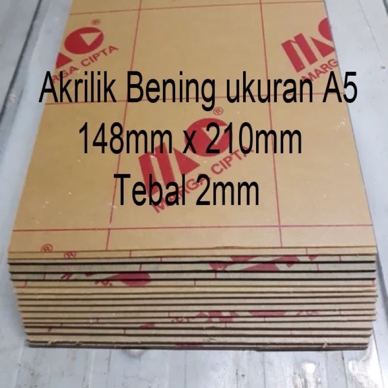 

Lembaran Akrilik Marga Cipta A5 2mm
