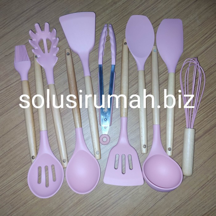 ALAT MASAK SET 11PCS FOOD GRADE SILICONE SILIKON SPATULA TAHAN PANAS W