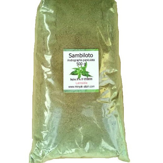 Bubuk Sambiloto 500 g Simplisia Serbuk Sambiroto Andrographis paniculata Powder