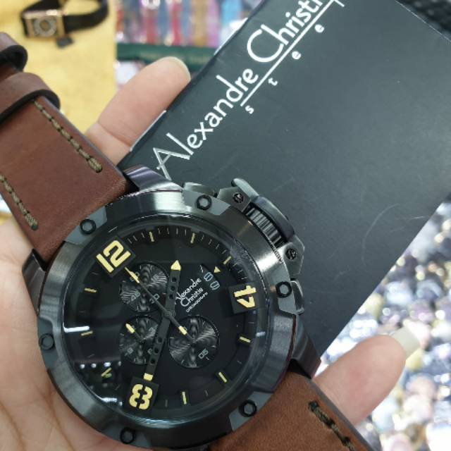 Jam tangan watch pria wanita cewek cowok 3 warna casual formal sport AlexandreChristie original