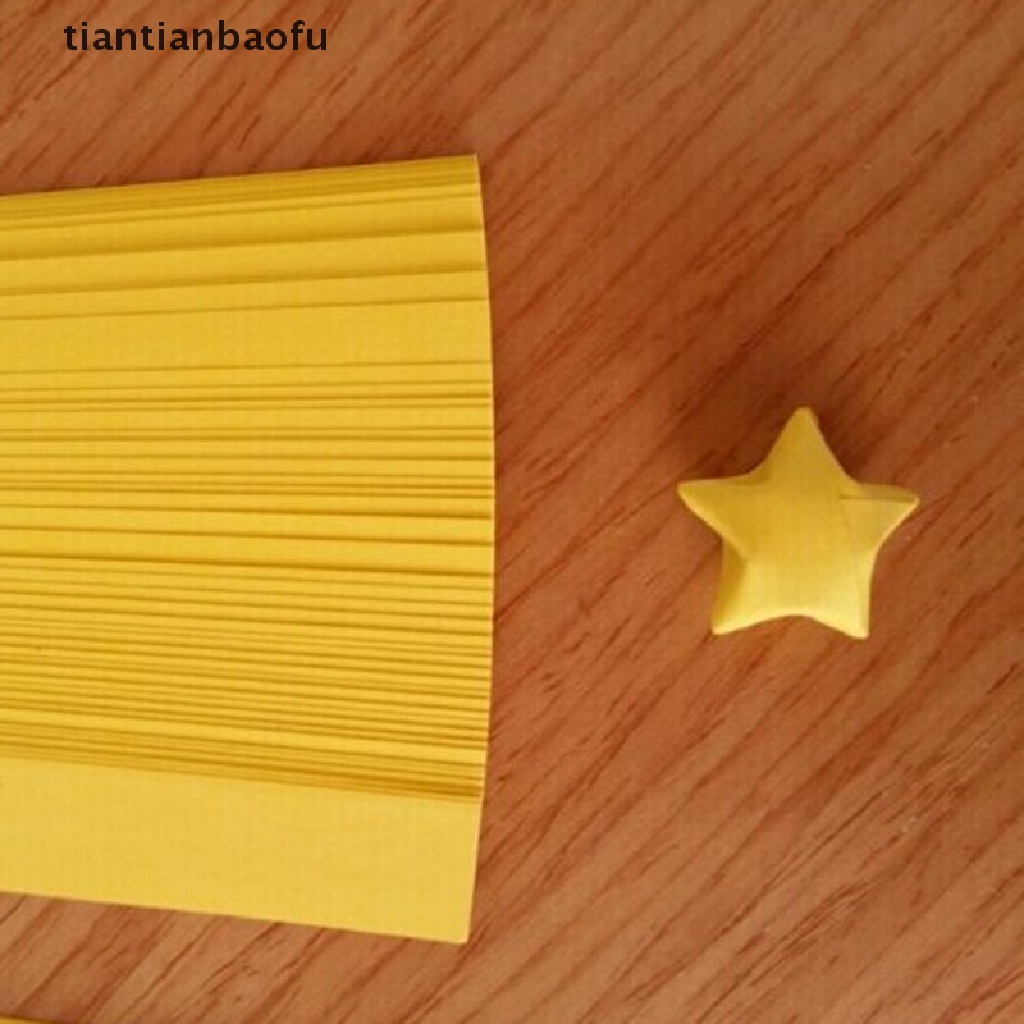 (Tianbaofu) Kertas Origami Lipat Bentuk Bintang Warna Warni