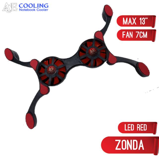 Ace cooling kipas notebook lipat / cooling fan type zonda no led